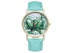 Reloj De Pulsera Unisex Zhoulianfa Con Correa De Cuero Sintético E Ilustración De Moda (menta)