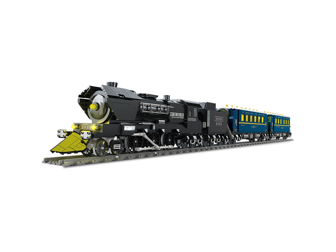 (jj9155) Juego De Bloques De Construcción De Tren De Vapor Con Control Remoto De 3691 Piezas, Modelo De Juguete De Ensamblaje Moc