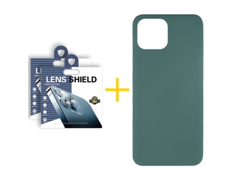 Conjunto de Protectores de Pantalla para iPhone 12 SKYHE Silicona Líquida Verde (2un)