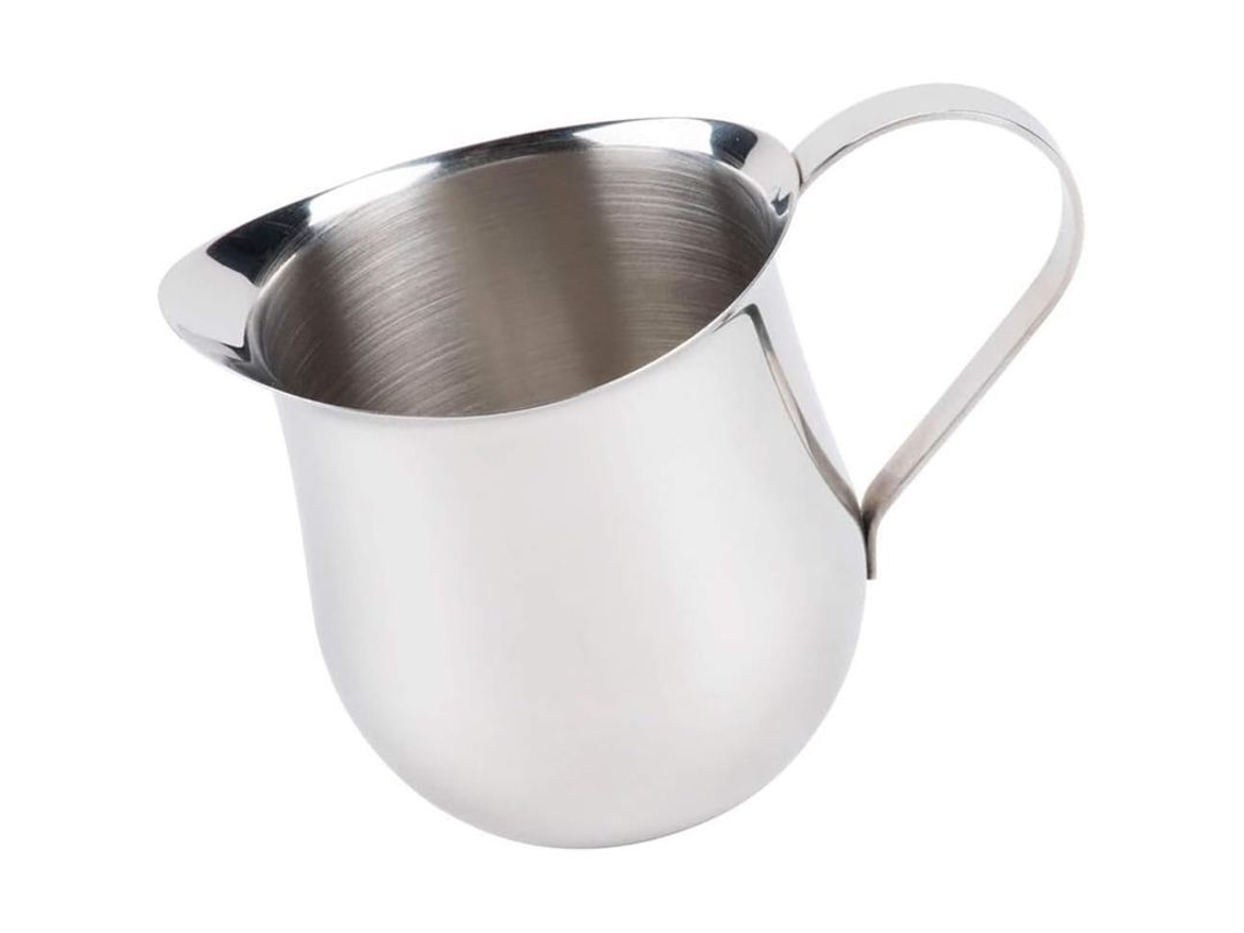 Cafetera de acero inoxidable con forma de campana de 240 ml (8 oz) para crepes, 2 unidades.