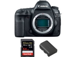 Kit Cámara CANON EOS 5D Mark IV + SanDisk 64 GB + Batería (Full-Frame)