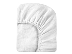 Funda De Colchón De Cuna, Gasa De Algodón Puro, Doble Capa,82x41x8cmdigitallab (blanco)