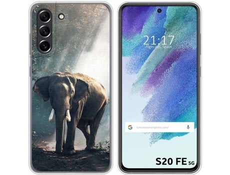 Carcasa Samsung Galaxy S21 FE 5G TUMUNDOSMARTPHONE Elefante Multicolor