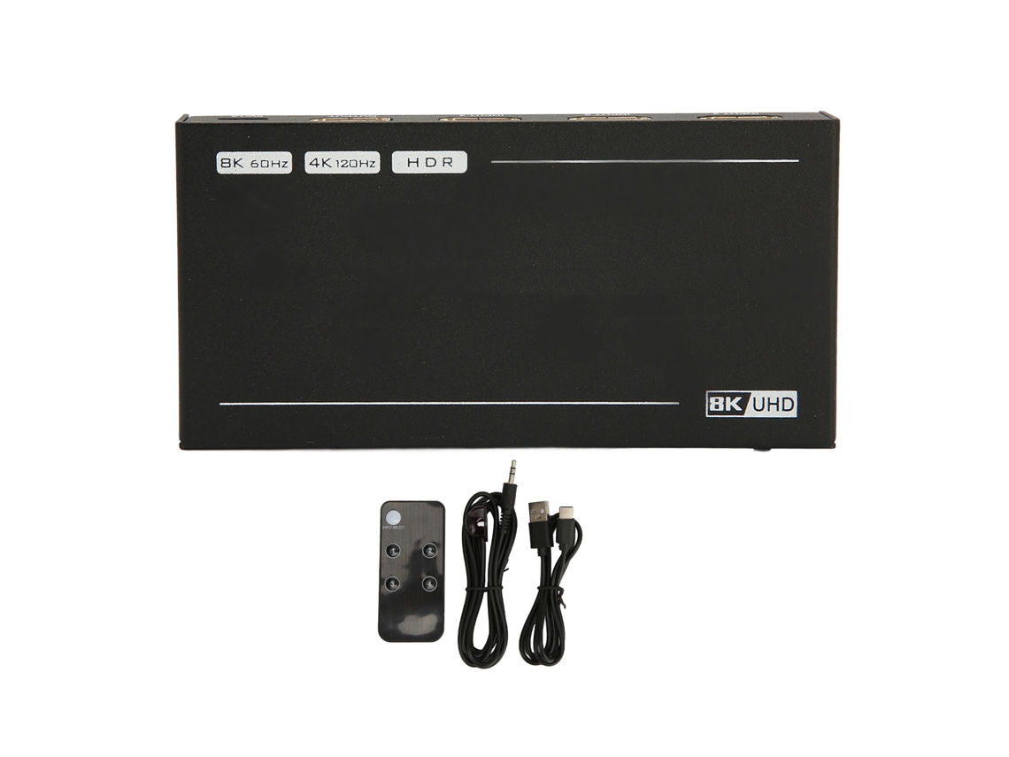 Conmutador De Interfaz Multimedia Hd 8k 60hz 48gbps 4 Entradas 1 Salida Interfaz Multimedia Hd 2.1 Conmutador Con