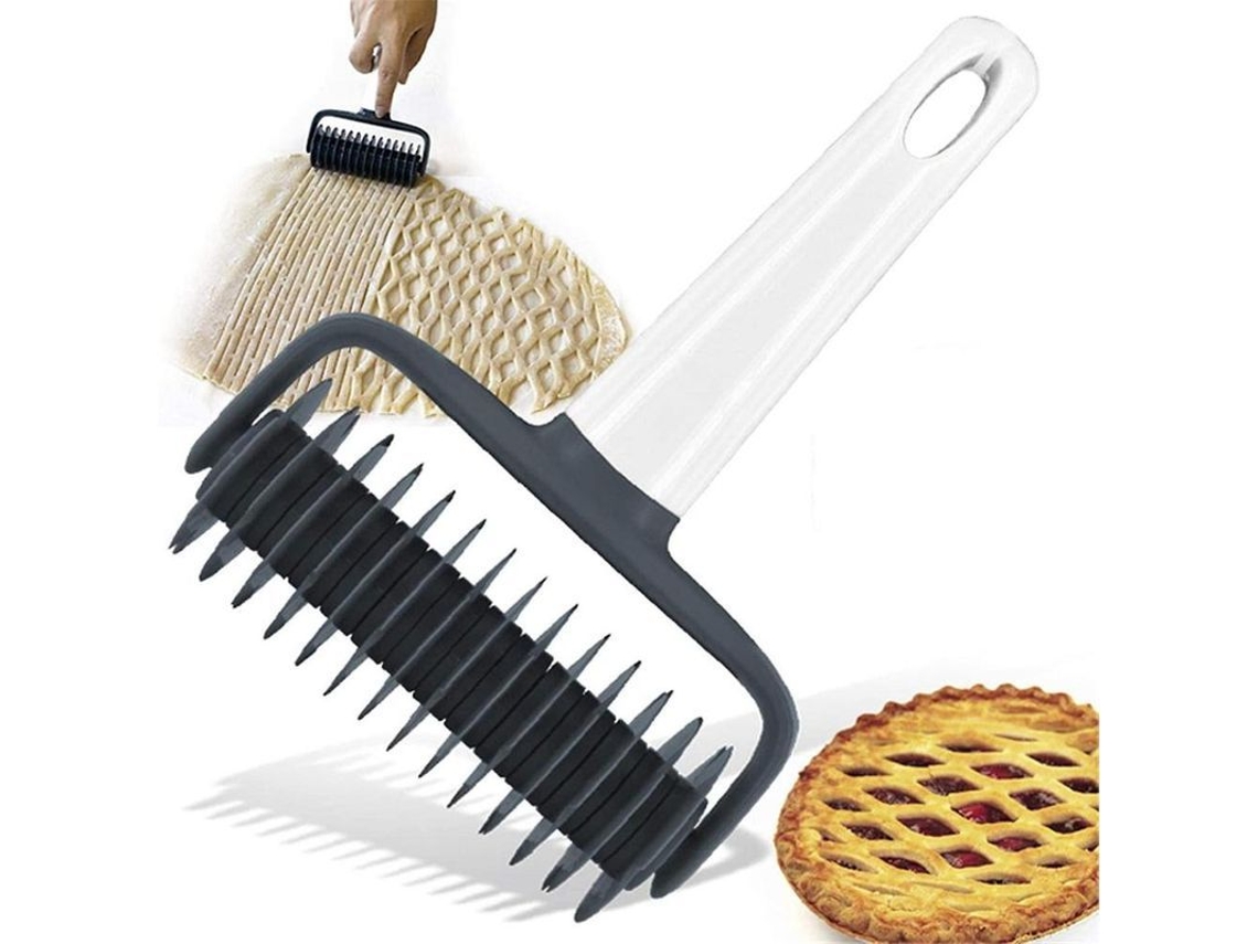 Rodillo De Rejilla De Diamante Para Pizza, Pasteles, Tartas, Pan, Masa, 180 Mm, Bgx, Abs+pp