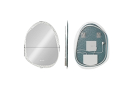 Espejo de baño LED con sensor táctil y función antivaho, 60 x 80 cm, OEM