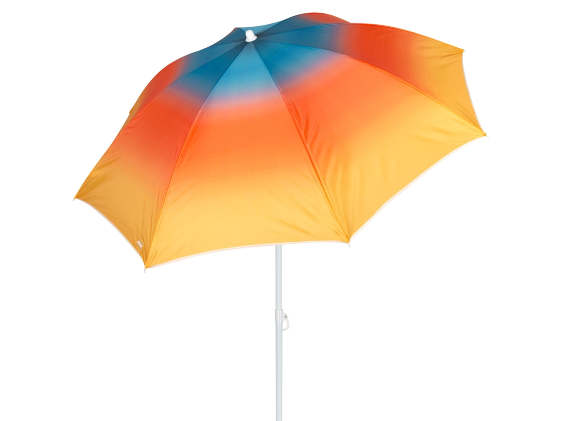 Aktive Sombrilla de playa 8 varillas 200 cm inclinable con estampado multicolor