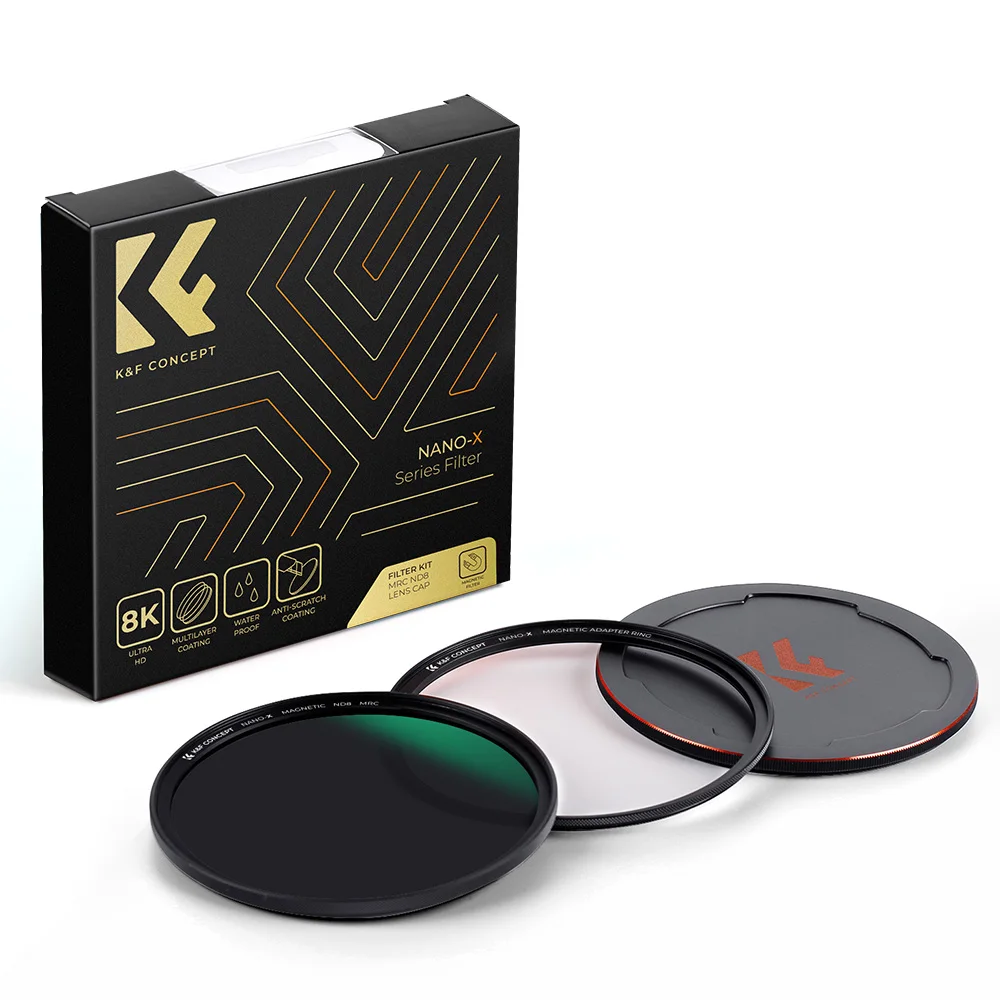 Filtro magnético ND8 HD serie Nano-X para lente de cámara, con tapa, multicapa, 49 mm