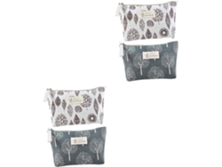 Neceser De Lona Estampada De 4 Piezas, Neceser Multifuncional Para Viajes, Gimnasio Y Camping.