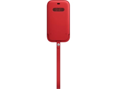 Funda en piel con MagSafe iPhone 12 / 12 Pro APPLE Rojo