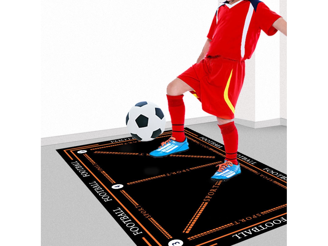 Tapete de entrenamiento de fútbol para todos los niveles, entrenamiento de agilidad y zancada, 40 x 60 cm Eifson (naranja fluorescente)