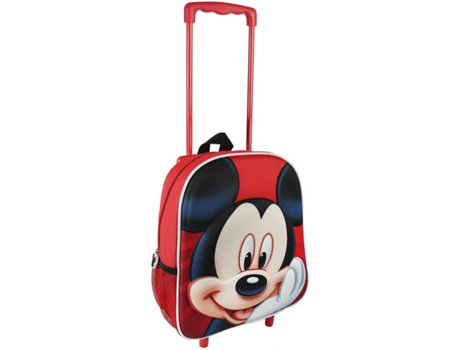 Mochila Trolley MICKEY MOUSE (Rojo - Poliéster - 31x25x10 cm)