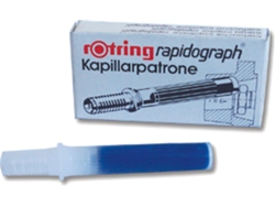 Cartucho Tinta Rotring 1 10 Azul Caixa 3Un