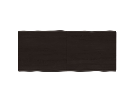 Tablero mesa madera tratada borde vivo marrón VIDAXL (140x60x(2-6) cm)