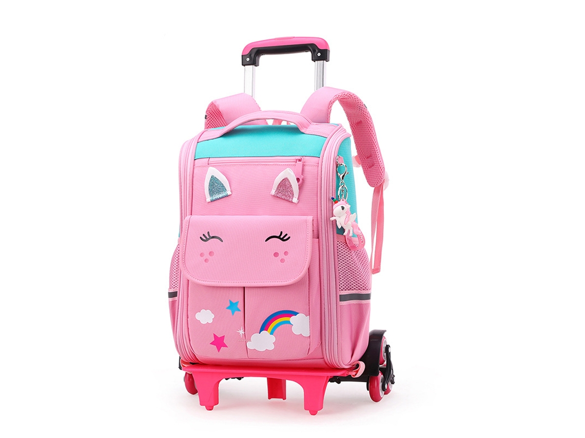 Mochila con ruedas para estudiantes de gran capacidad, mochila con ruedas, mochila escolar para niños
