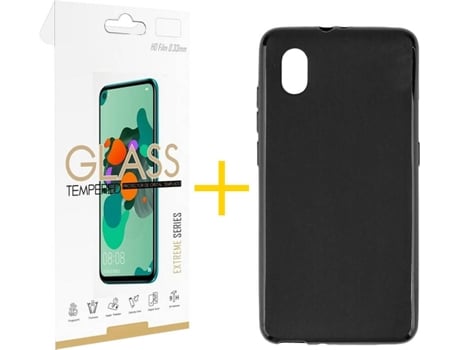 Carcasa + Protector Alcatel 1B 2020 SKYHE Lisa Negro 84141