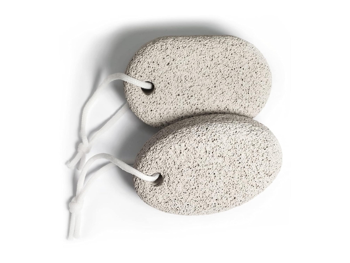 Juego doble de piedras grises para exfoliar los pies*
