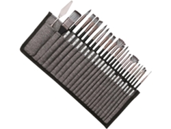 Elegante Y Sencillo Juego De 24 Pinceles De Nailon Con Estuche Para Dibujo.