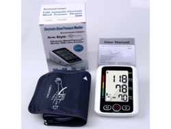 Monitor Electrónico De Presión Arterial Totalmente Automático (versión En Inglés), Equipado Con Una Función Para Guardar Las Mediciones De D
