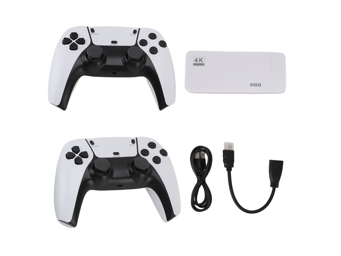 Consola de juegos retro M15 Stick TV de 2026 con 9 emuladores, mandos inalámbricos de 2,4 G, 128 GB, Plug and Play.