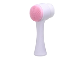 Cepillo Facial Rosa Dúplex Para Limpiar Poros Y Puntos Negros.