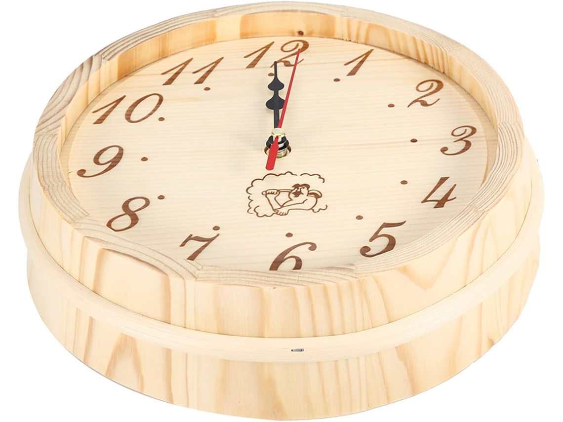 Elegante Reloj De Madera Para Sauna, De Pared, Resistente A Altas Temperaturas, Para Sala De Sauna.