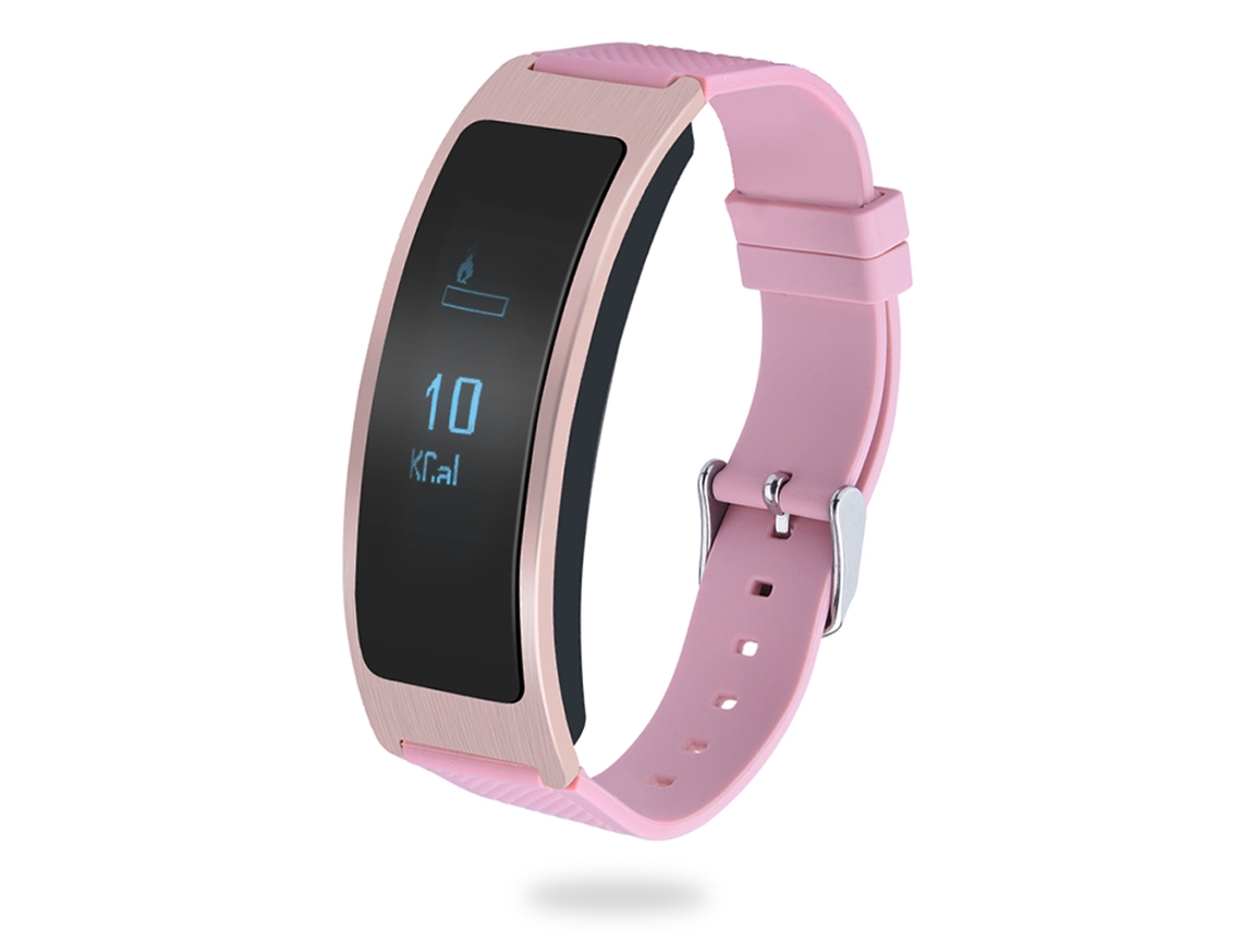 Pulsera Inteligente Monitoreo De Frecuencia Cardíaca Y Sueño Rastreador De Fitness Para Android Iphone Rosa