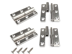 4 Bisagras De Acero Inoxidable 304 Removibles De 3 Pulgadas Para Puertas Interiores Y Exteriores