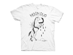 Moon Duo Horse Snake White T-shirt Rockinstone Unisex Adults Best Sellers Size:s