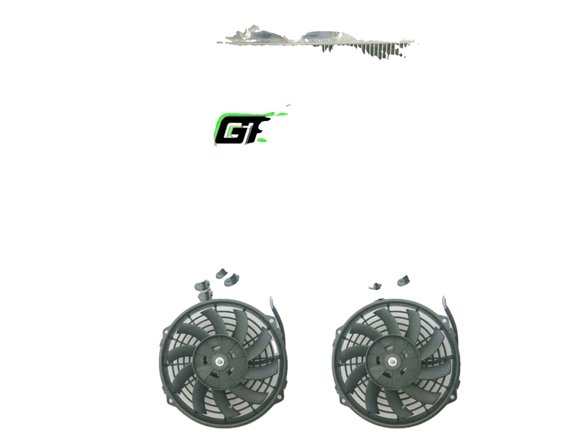 Radiador, totalmente de aluminio, reemplazo directo, 2 radiadores y ventiladores OEM