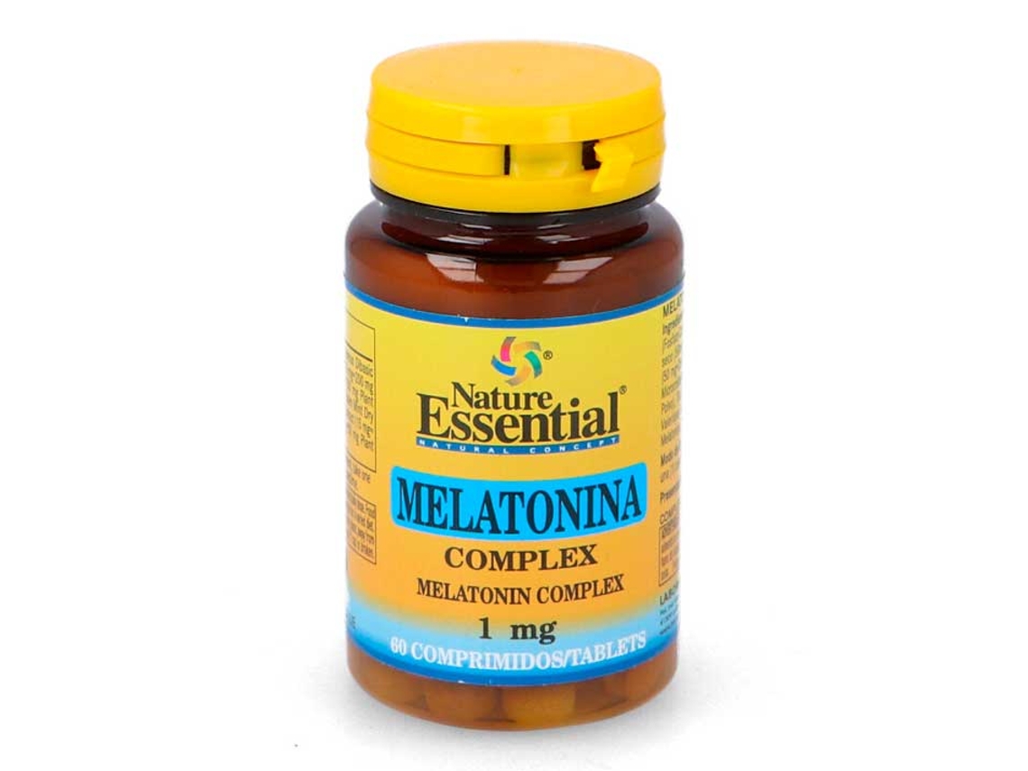 Complemento Alimentar NATURE ESSENTIAL Melatonina Complex (60 comprimidos de 1mg)