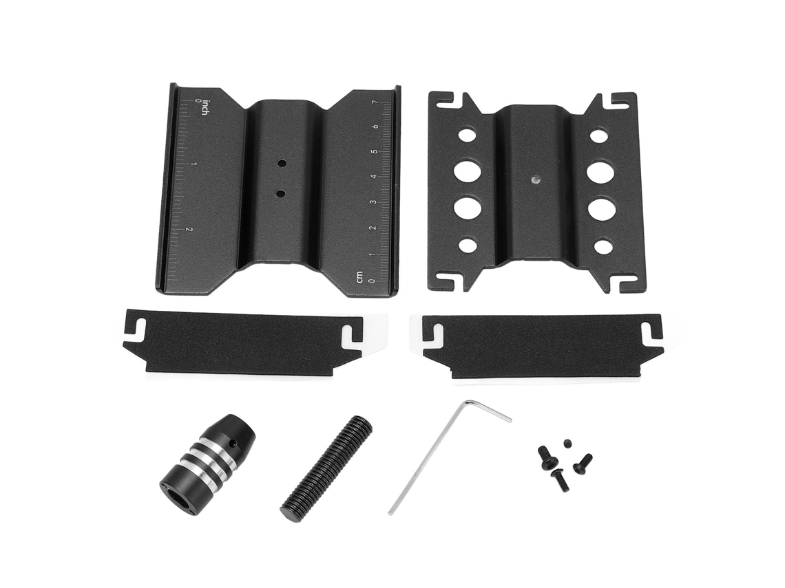 Soporte De Reparación De Aluminio Con Rotación De 360° Para Coches De Control Remoto A Escala 1/18 Y 1/24 Scx24 (negro)