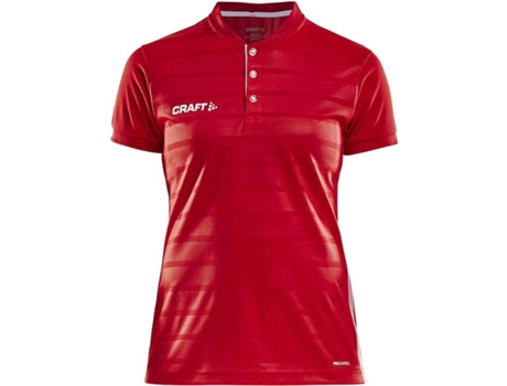 Camiseta de Mujer para Fútbol CRAFT Control Button Rojo (XS)