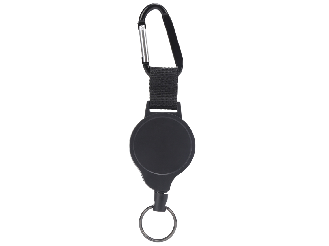 Llavero de acero inoxidable con alambre de acero elástico, diseño antipérdida.