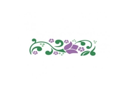 Plantilla 16x5cm Floral 300061139 Acrilex
