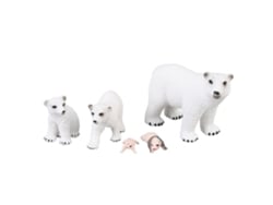 5pcs Modelo De Urso Polar Ciclo De Crescimento Brinquedo Educativo Simulação Pvc