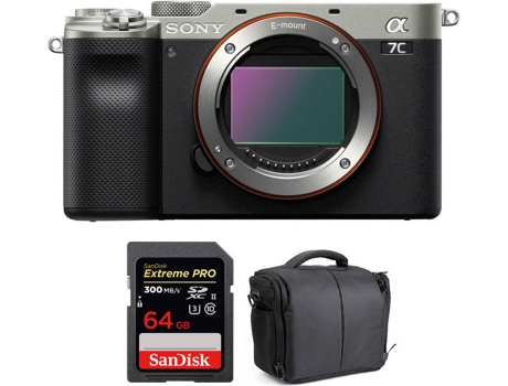 Kit Cámara SONY Alpha a7C + SanDisk 64 GB + Bolsa (Full-Frame)