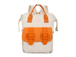 Mochila para pañales con aislamiento térmico, sistema antirrobo y compartimentos separados para ropa húmeda y seca (naranja) Eifson