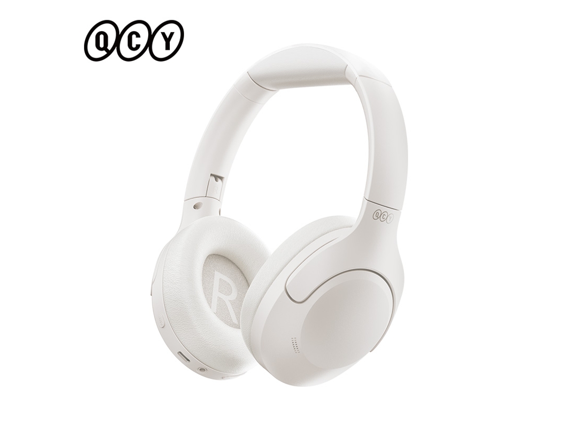 Auriculares Intraaurales Plegables De Modo Dual, Inalámbricos Y Con Cable (blancos), Con Cancelación De Ruido Y 60 Horas De Duración De Batería.