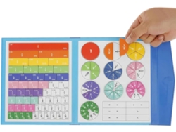 Frações Magnéticas| Conjunto De Rodas Fracionárias- Brinquedo Educativo Para Crianças A Partir De 4 Anos-
