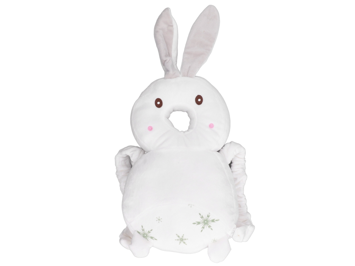 Mali almofada de Proteção Cabeça Bebê Mochila Infantil Cartoon Coelho Branco Toddler