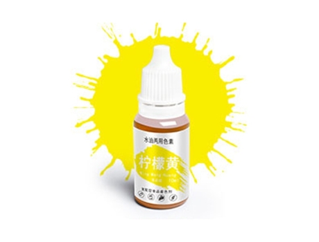 Bricolaje plastilina agua aceite, jabón para hacer colorantes, kit líquido colorantes comestiblesLimon Amarillo SLOWMOOSE
