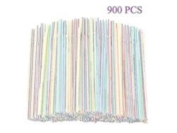 900 pajitas de plástico para fiestas, bares, licorerías y uso doméstico (AABC Rosewell)