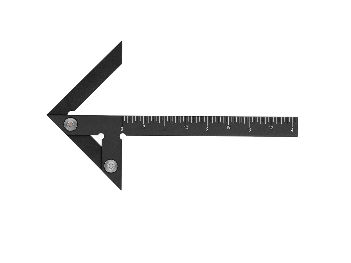 Herramienta De Medida De Carpintería Center Scribe Gauge Con Buscador De Centro Y Ángulos De 45-90 Grados De Aluminio
