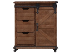 Maison Exclusive - Mueble De Almacenaje Madera Maciza Abeto Marrón 64x33,5x75 Cm
