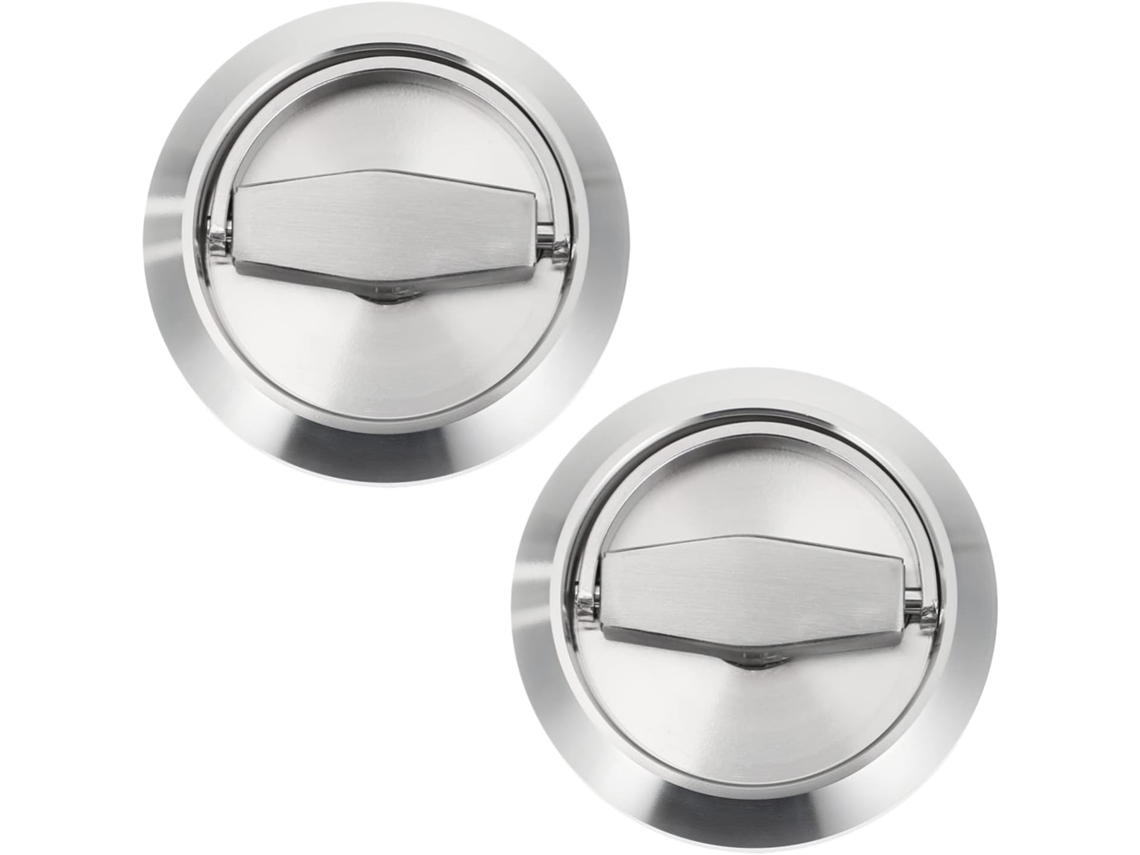 Cerradura Puerta 2piezas Corrediza Manija Empotrada