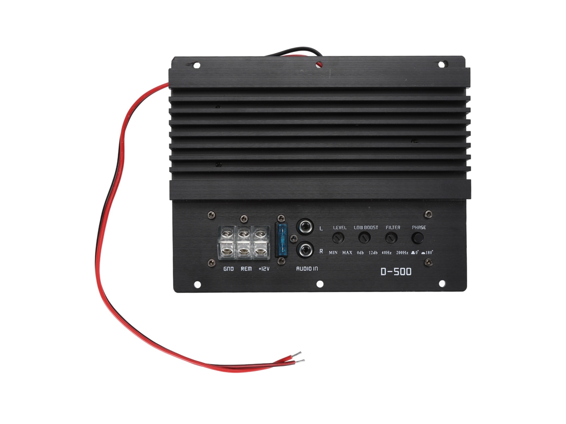 Amplificador De Potencia Para Coche De 12 V Y 800 W En Aleación De Aluminio De Alta Potencia Para Subwoofers De 8 A 12 Pulgadas.