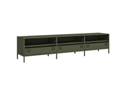 Mueble De Tv VIDAXL Verde Acero (202 x 39 x 43.5 cm)