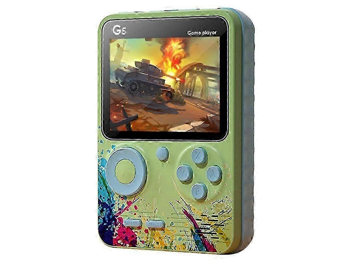 Consola de videojuegos portátil retro G5 con pantalla de 3 pulgadas, mando de bolsillo y 500 juegos integrados. Hengjian