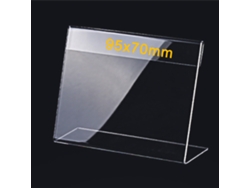 Tarjetero Acrílico Premium En Forma De L, Resistente A Los Arañazos, Para Oficinas, Hoteles Y Salas De Reuniones, 95 X 70 Mm.